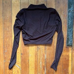 Brown Long Sleeve Top